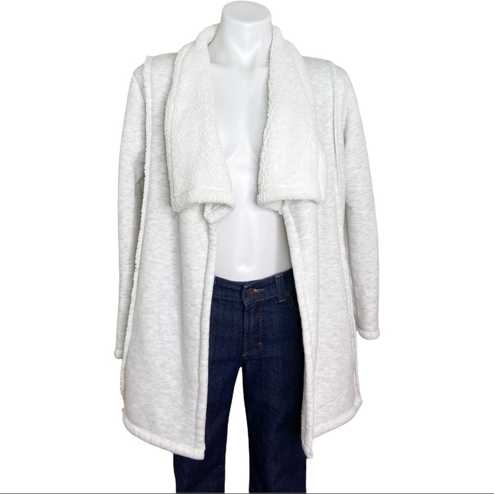 Loft Outlet Lounge Grey & Off White Jacket Small